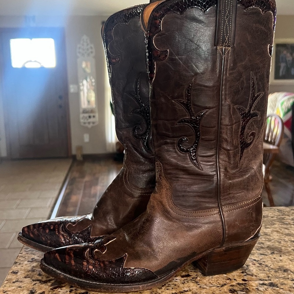 Lucchese Brown Heeled Boots